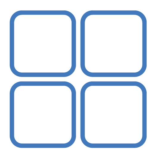 4 square icon graphic for wfg