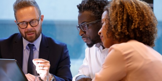 A WFG agent discusses Accidental Death and Dismemberment Insurance with a couple