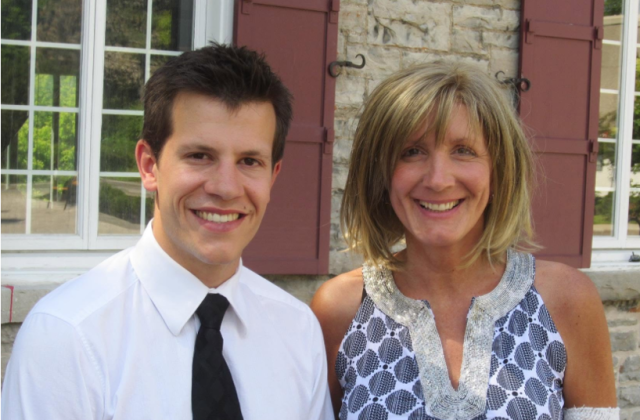 Aaron Taber and his aunt